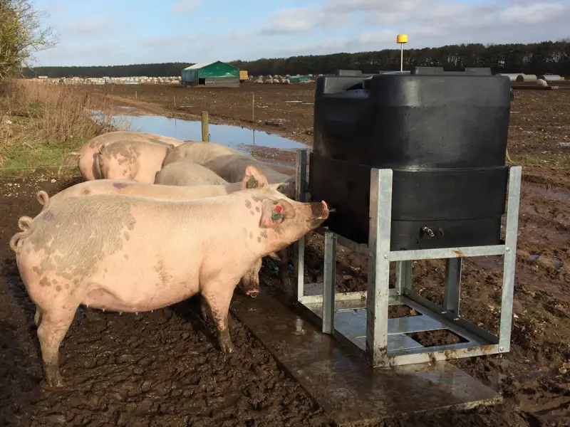 500l dry sow tank with frame