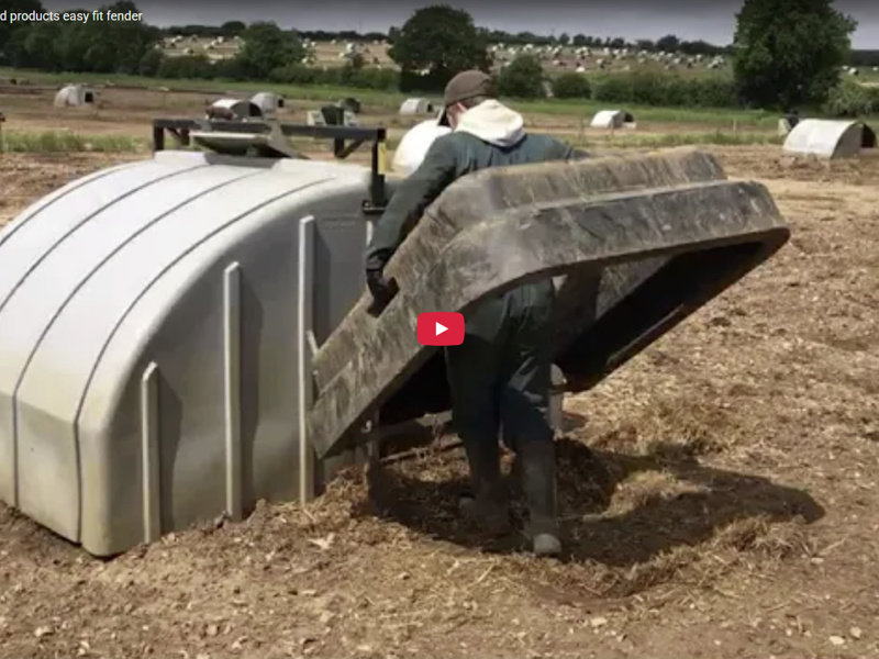 Still for video of quad farrowing huts